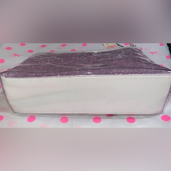 NWT Victoria’s Secret Pink makeup case cosmetic bag beauty bag travel case heart - Picture 6 of 7